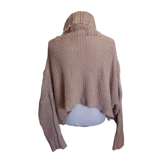 HYFVE Cable Knit Turtleneck Sweater - Blush Sz.S EUC - Picture 4 of 6